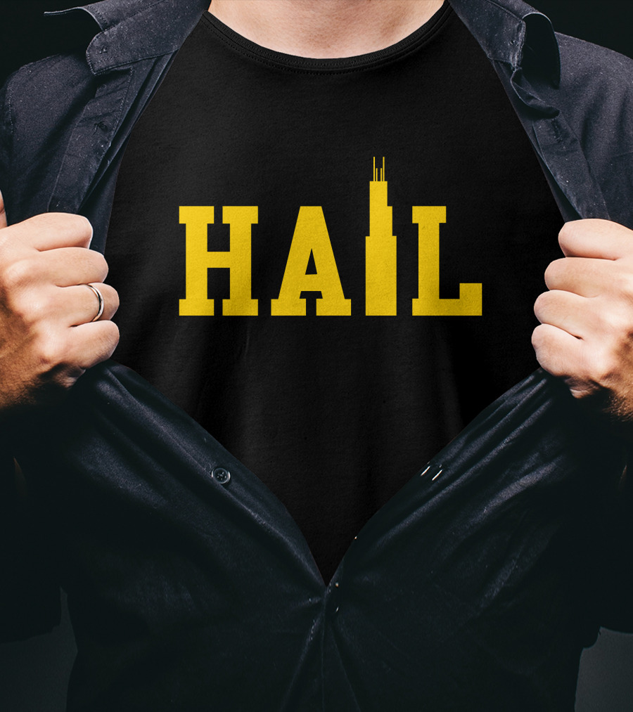 Jim Harbaugh Hail Skyline T-Shirt