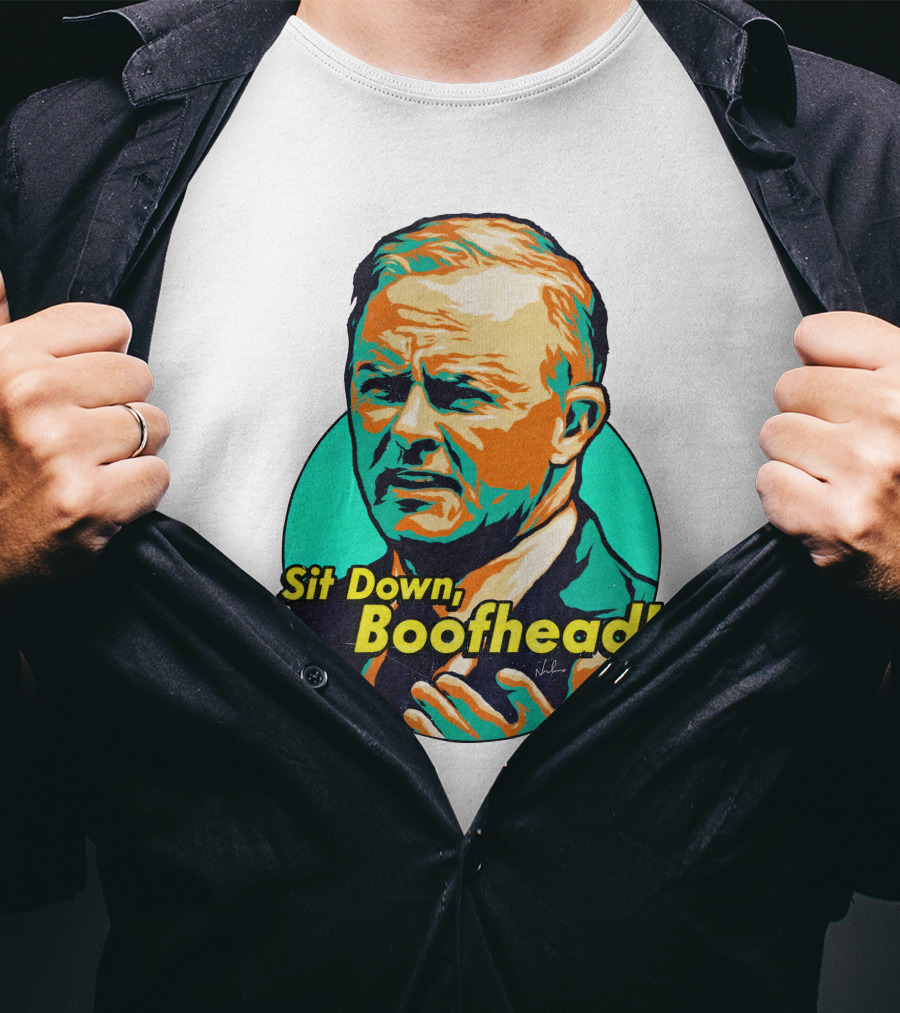 Sit Down Boofhead Scott Morrison Pop T-Shirt
