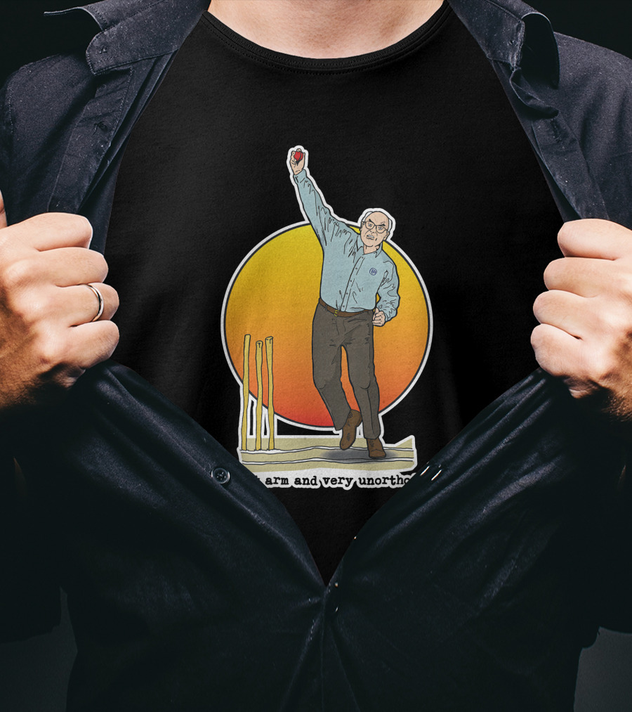 Right Arm And Very Unorthodox Bowling Stumps T-Shirt