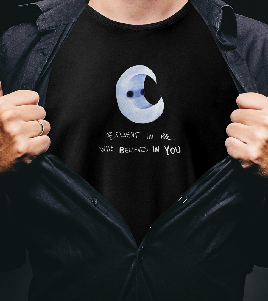 Wunderworld Merch Night Capsule Moon Believe In Me Who Believes In You T-Shirt