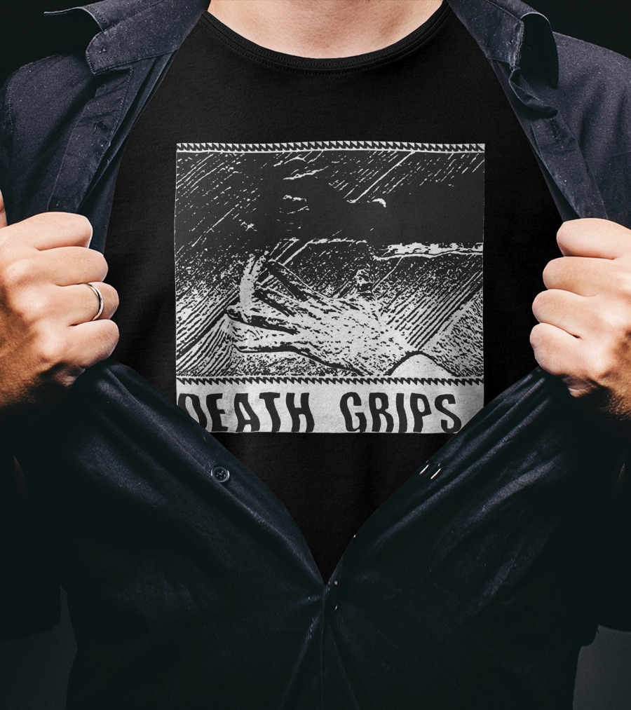 Death Grips Talented Merch Black And White Hand T-Shirt