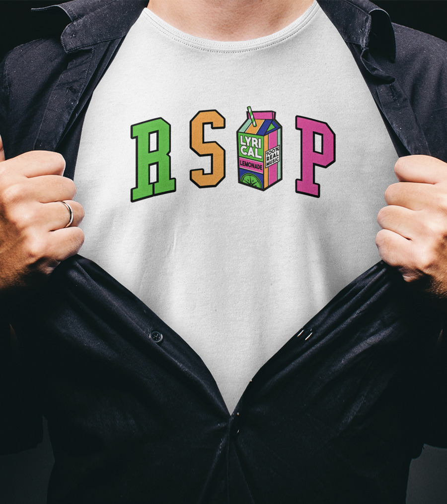 RSVP Lyrical Lemonade Drink Box Logo Cream Merch T-Shirt