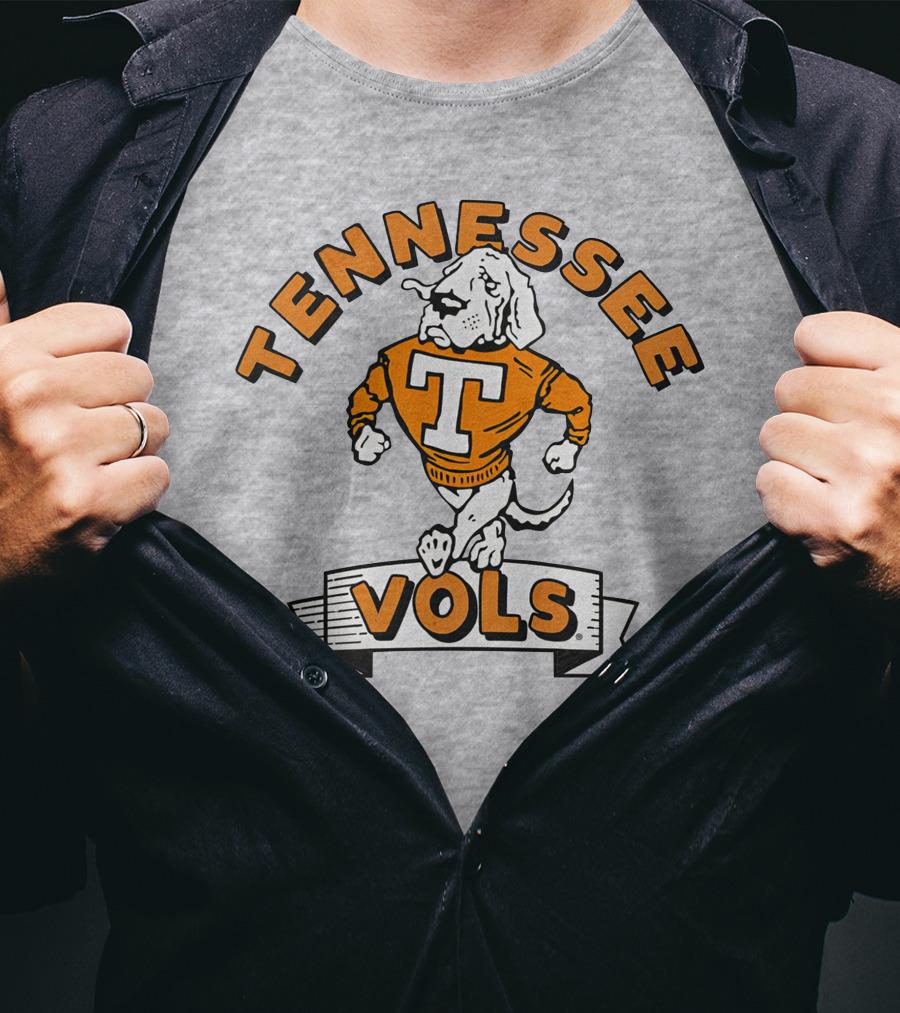 Chris Lofton Tennessee Vols Vintage Smokey Mascot Homefield T-Shirt