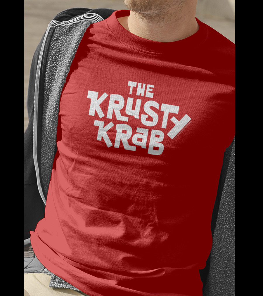 Joe Burrow The Krusty Krab Spongebob Squarepants Crossover Patrick Star Football NFL Cincinnati Bengals Cartoon Network Nickelodeon T-Shirt