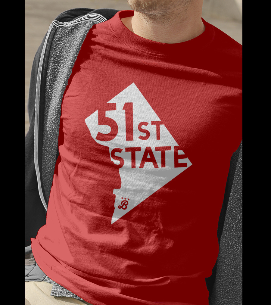 Juan Soto 51St State Wear Bailiwick Washington DC 51st State Outline T-Shirt