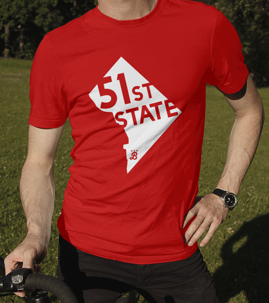 Juan Soto 51St State Wear Bailiwick Washington DC 51st State Outline T-Shirt