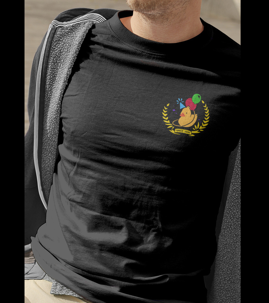 Quackity Merch Birthday Since 2000 Duck Balloons T-Shirt