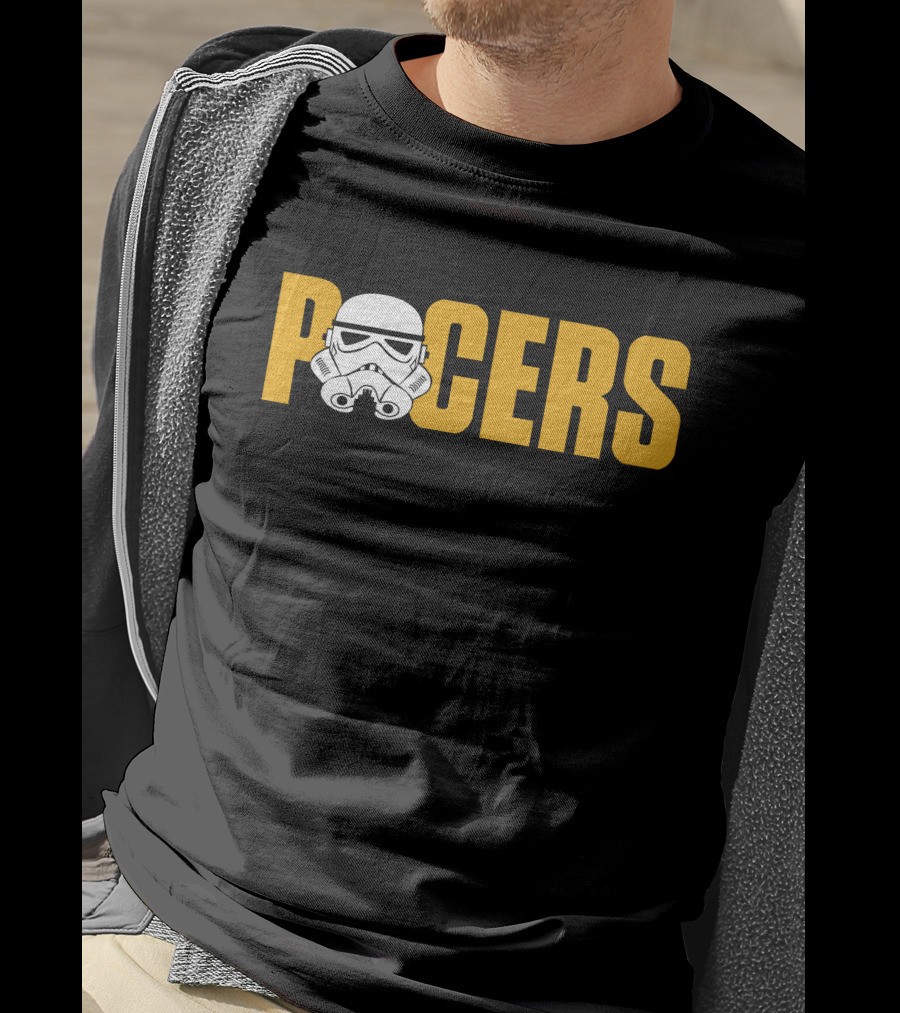 Pacers Stormtrooper Helmet Crossover T-Shirt