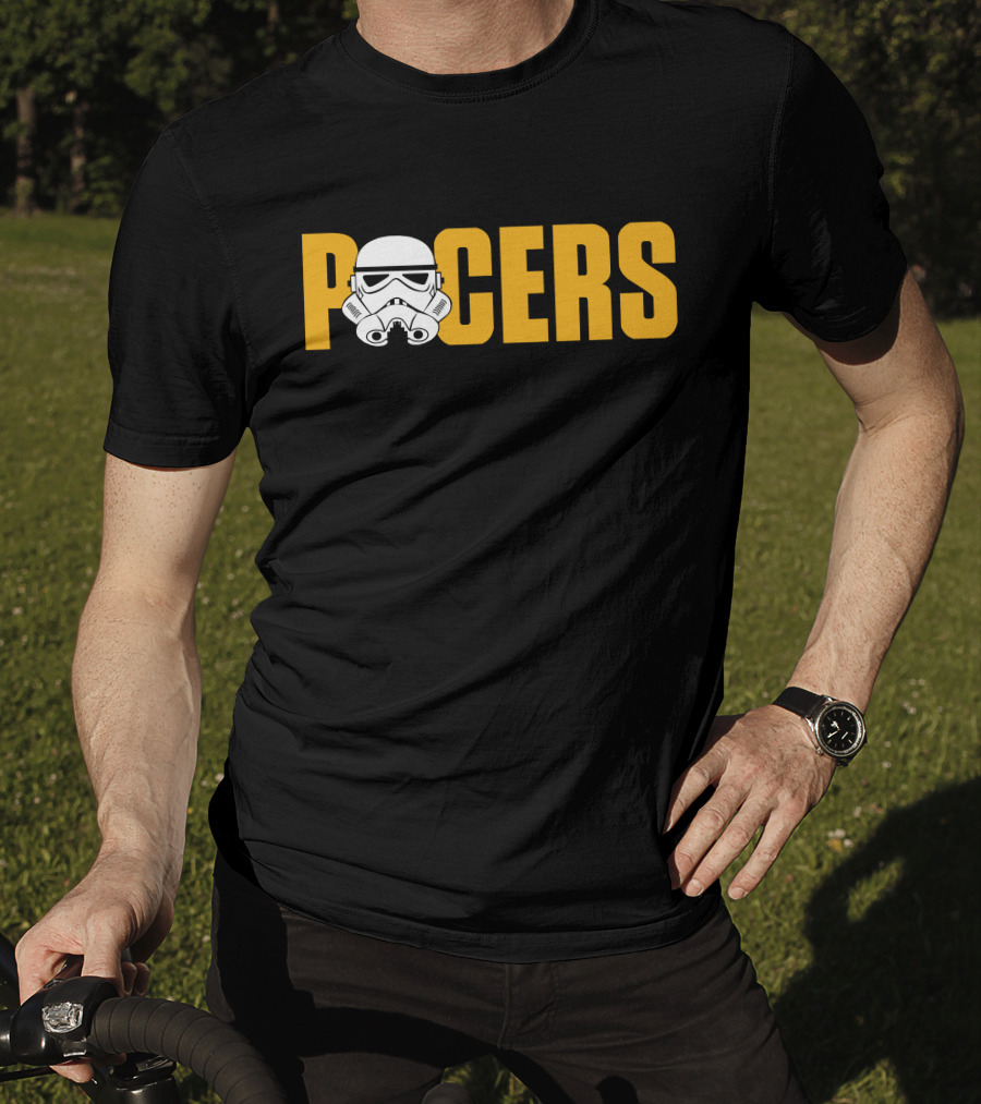 Pacers Stormtrooper Helmet Crossover T-Shirt