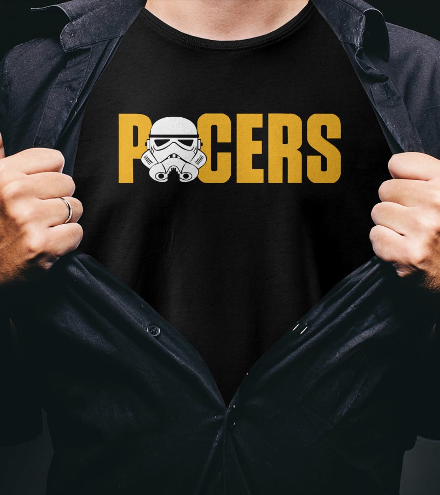 Pacers Stormtrooper Helmet Crossover T-Shirt