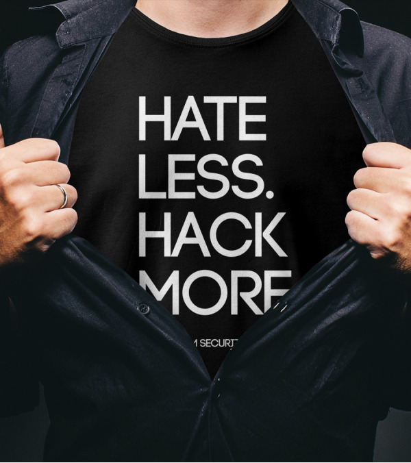 Hate Less Hack More TCM Security T-Shirt