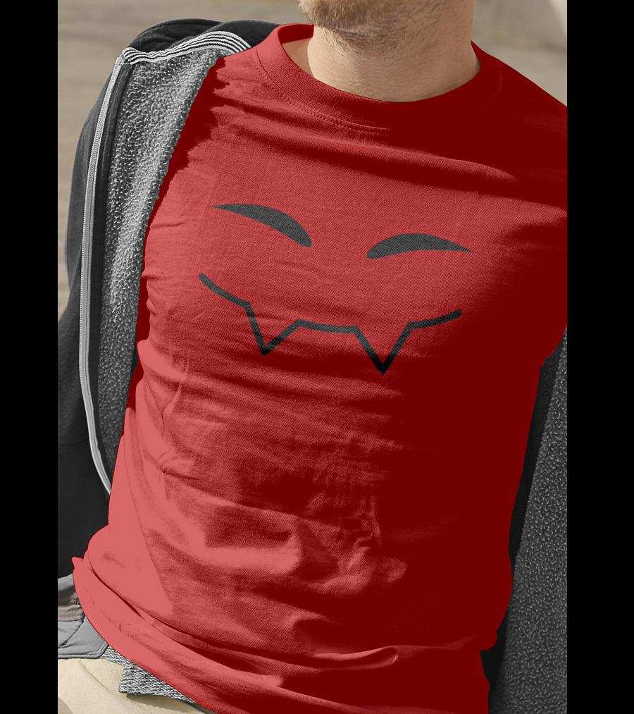 Badboyhalo Fang Face Red Pullover T-Shirt