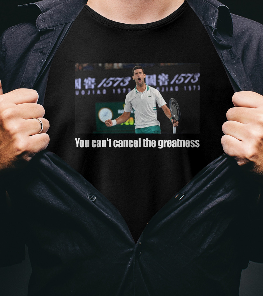 You Can't Cancel The Greatness Tennis Champion T-Shirt