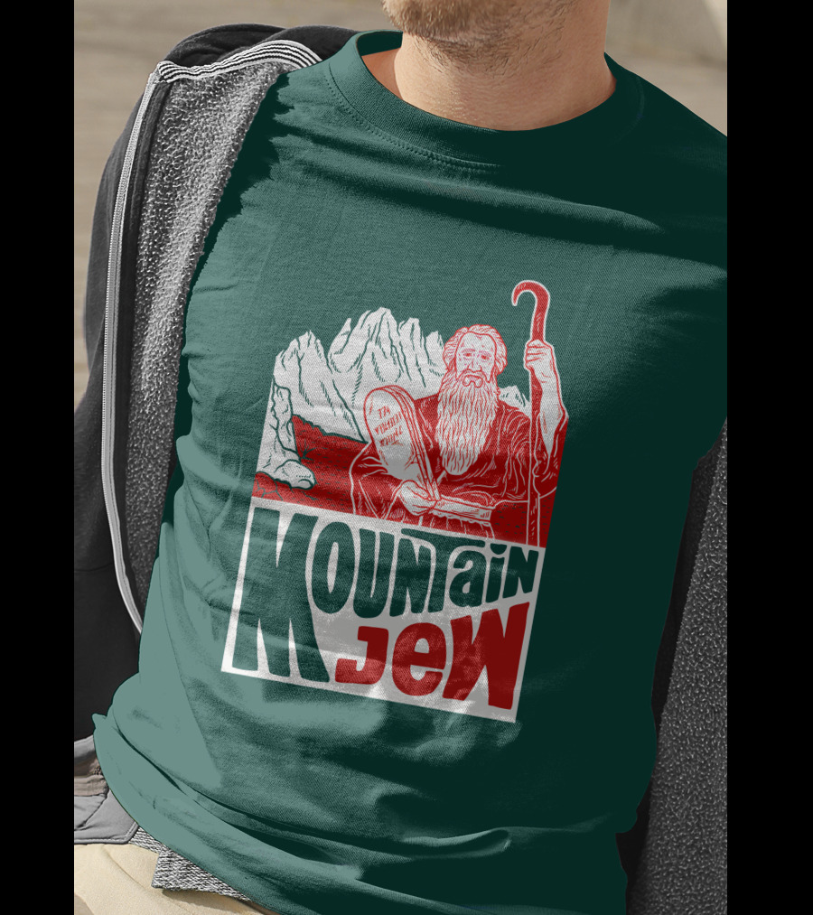 Mountain Jew Moses Holding Ten Commandments Ted Stout Tedstout5 T-Shirt