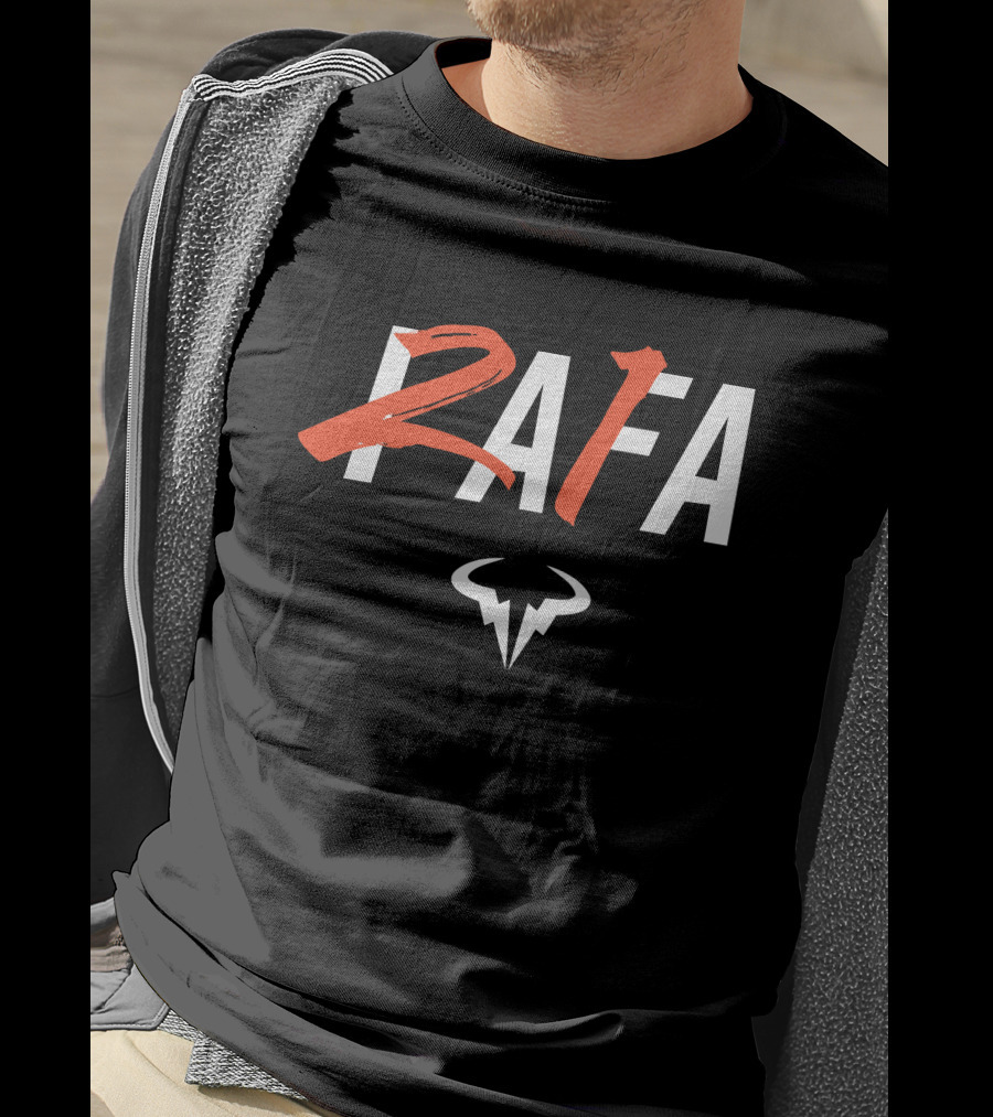 RAFA Bull Logo 21 Grand Slam Winner T-Shirt