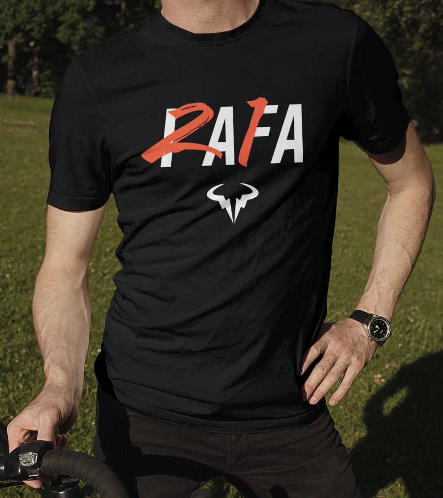 RAFA Bull Logo 21 Grand Slam Winner T-Shirt