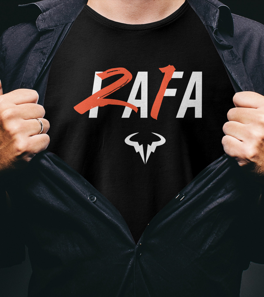 RAFA Bull Logo 21 Grand Slam Winner T-Shirt