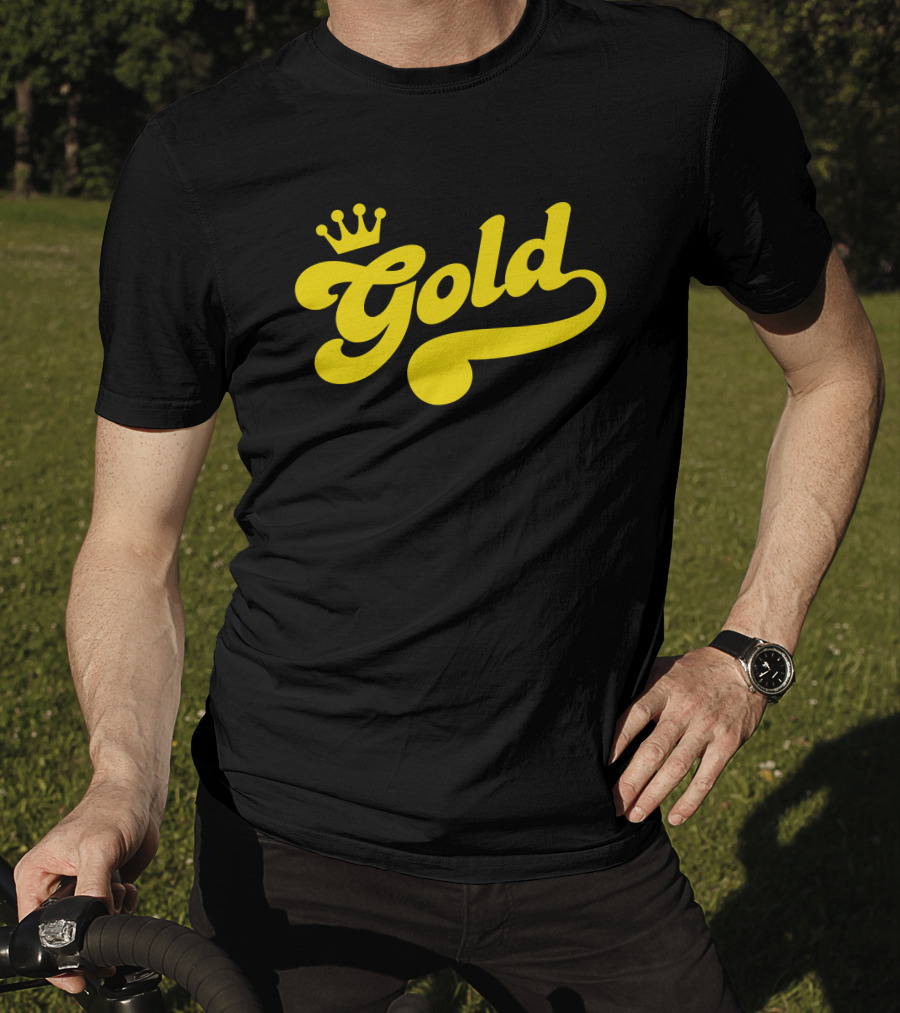 Lamar Jackson Gold Funko Crown T-Shirt