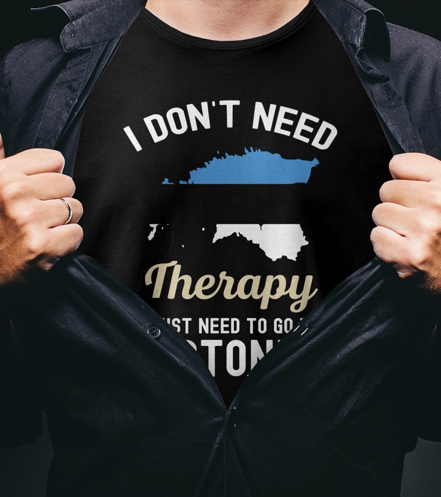I Don't Need Therapy I Just Need To Go To Estonia Map Flag T-Shirt