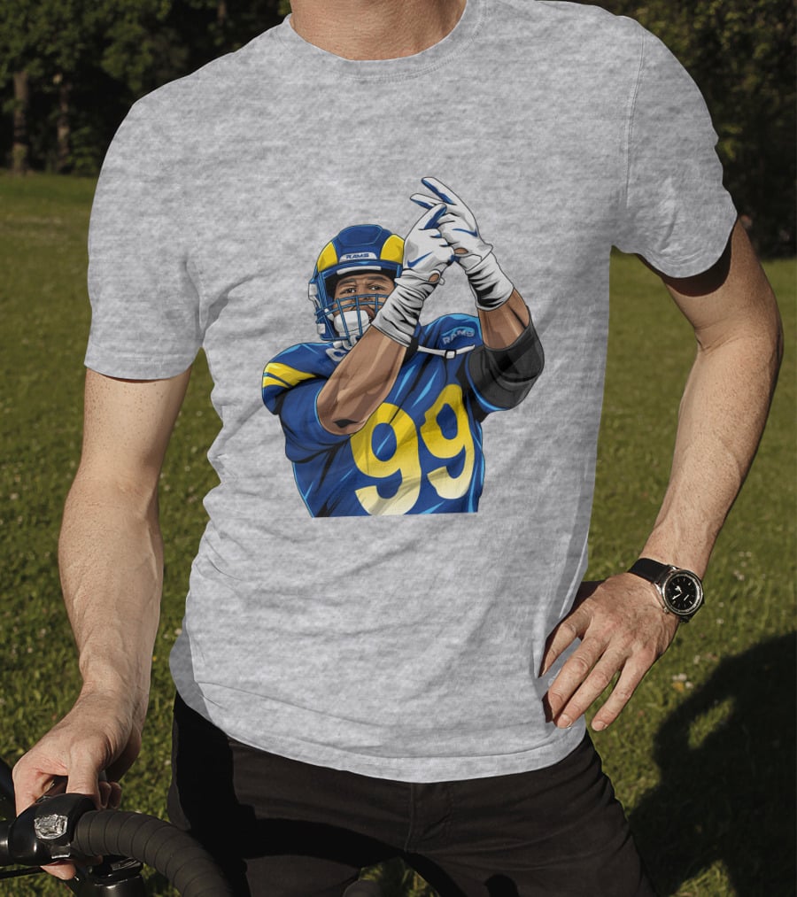 Aaron Donald 99 Rams House Jobsfinished20 Football Player T-Shirt