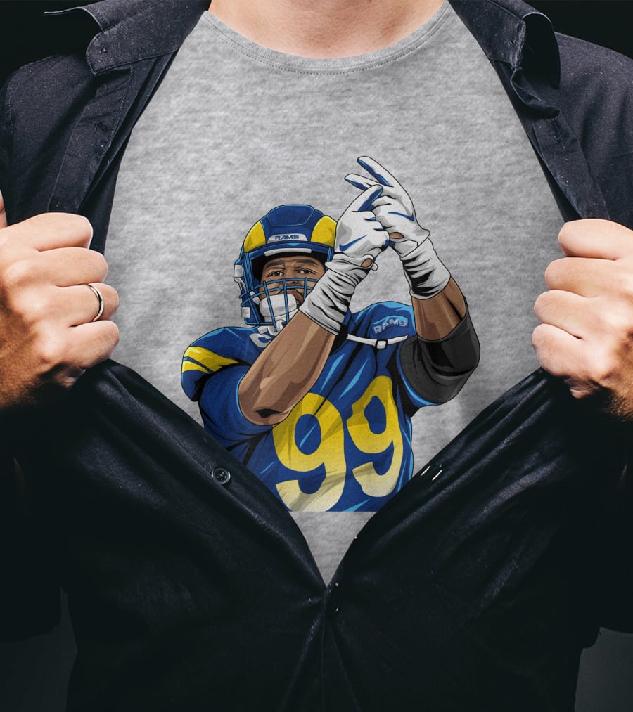Aaron Donald 99 Rams House Jobsfinished20 Football Player T-Shirt