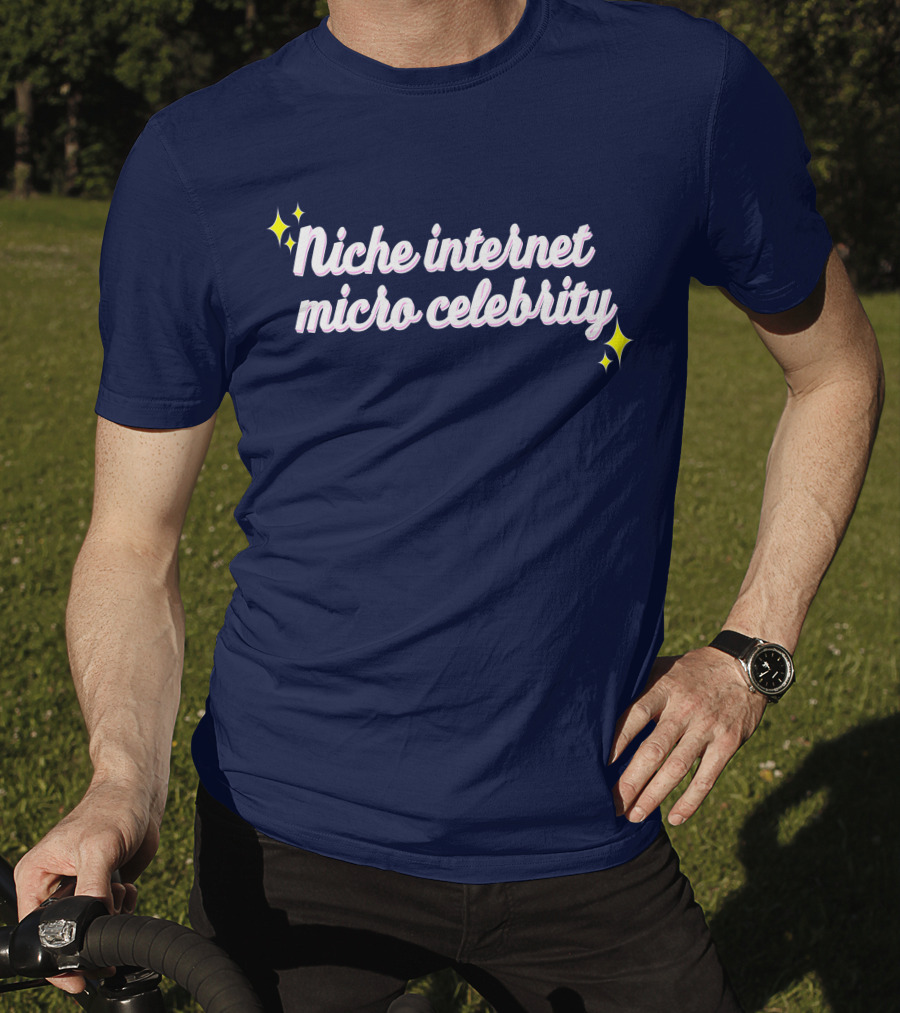 Niche Internet Micro Celebrity Srishtigargg Sparkling Text T-Shirt