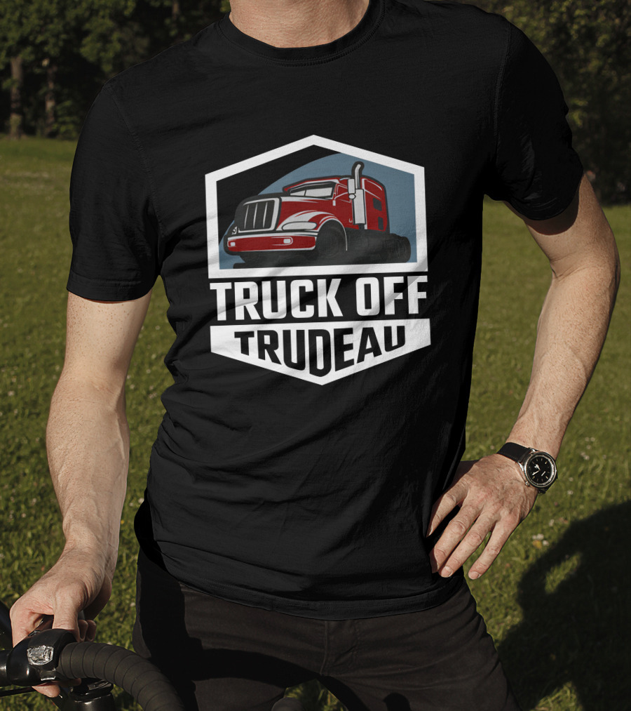 Truck Off Trudeau Red Truck Rebel News Store T-Shirt