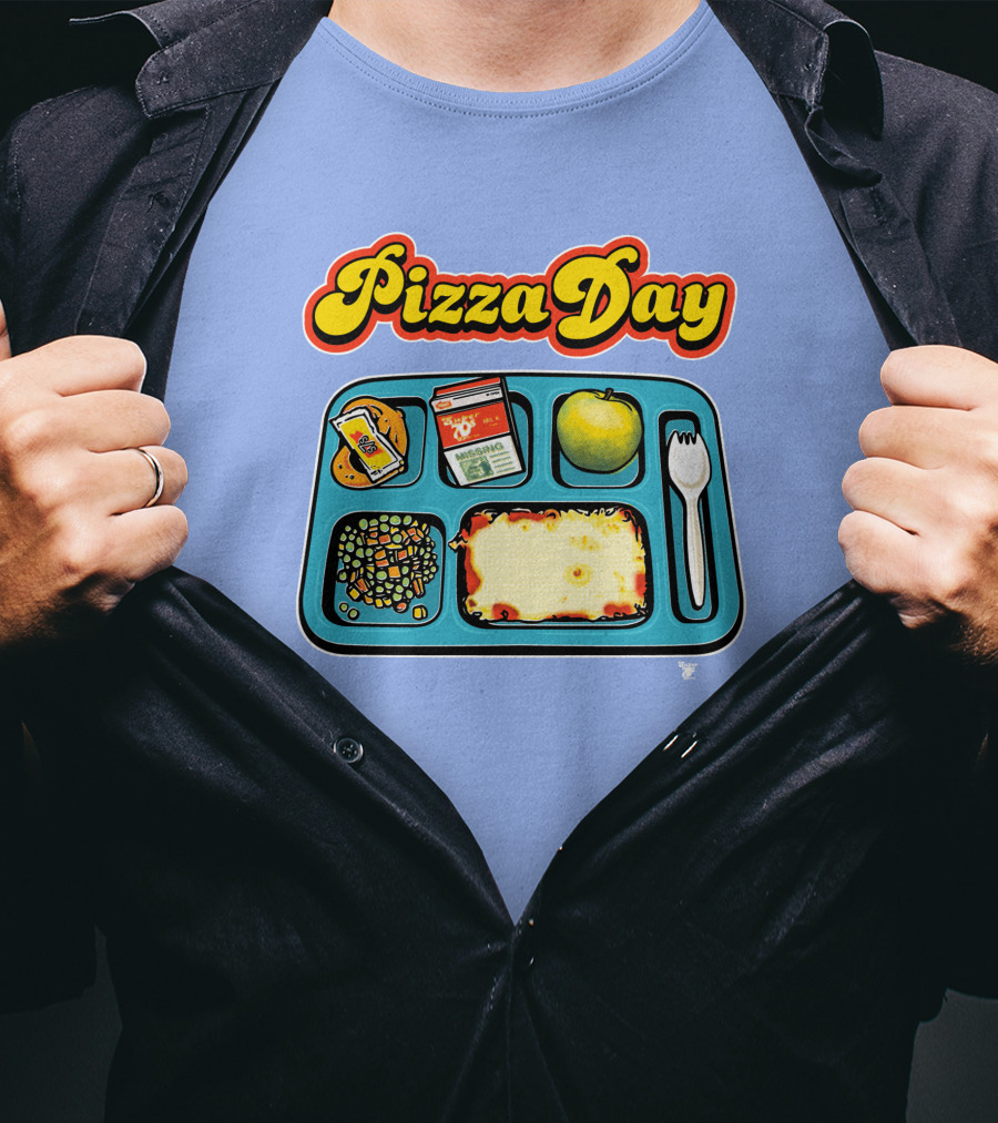 Super 70s Sports Store S7s Pizza Day Lunch Tray T-Shirt