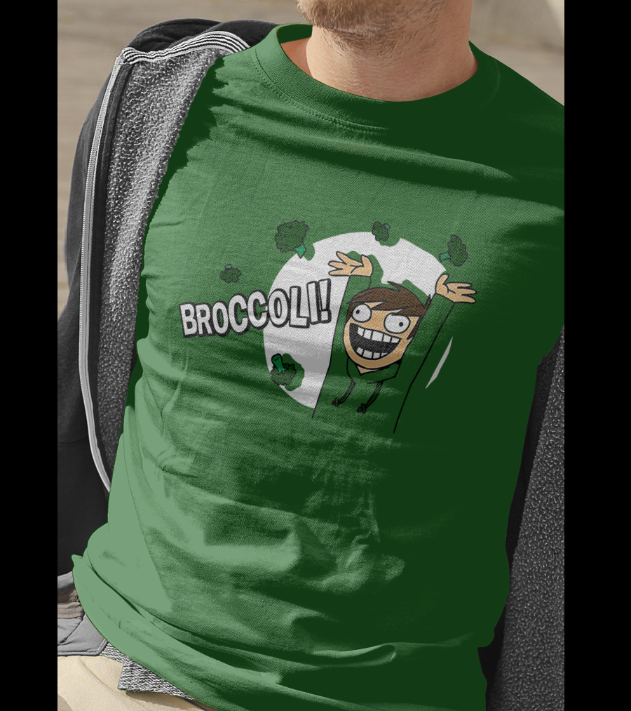 Eddsworld Broccoli Enthusiastic Character T-Shirt