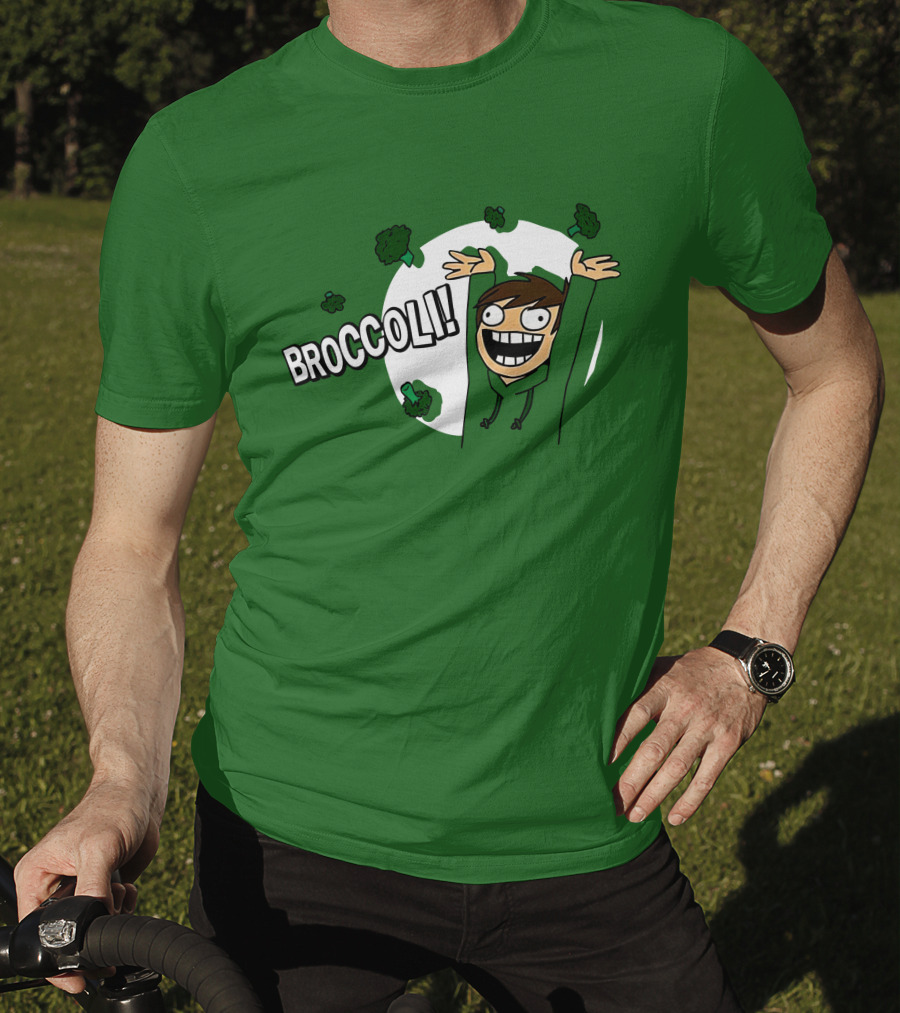 Eddsworld Broccoli Enthusiastic Character T-Shirt