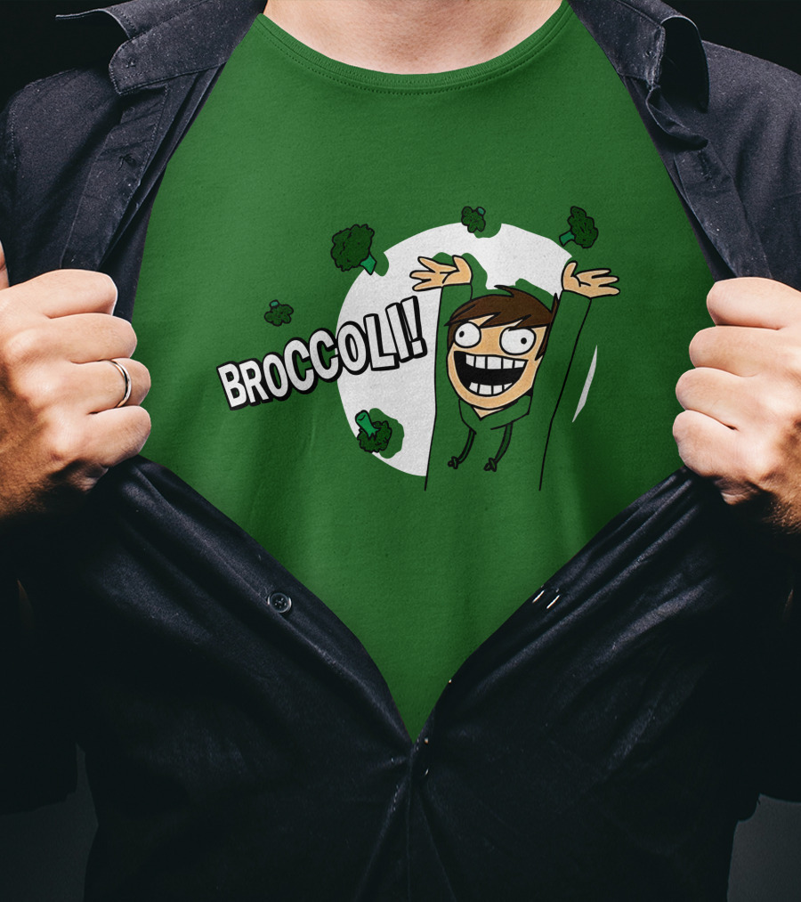 Eddsworld Broccoli Enthusiastic Character T-Shirt