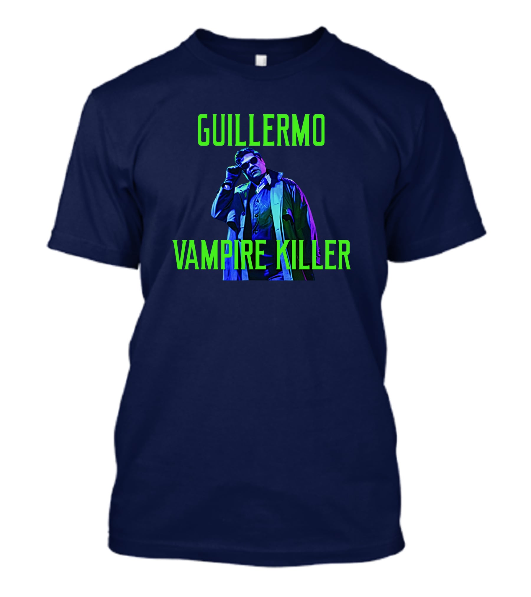 Guillermo Vampire Killer Harvey Guillen Neon Jacket Pose T-Shirt
