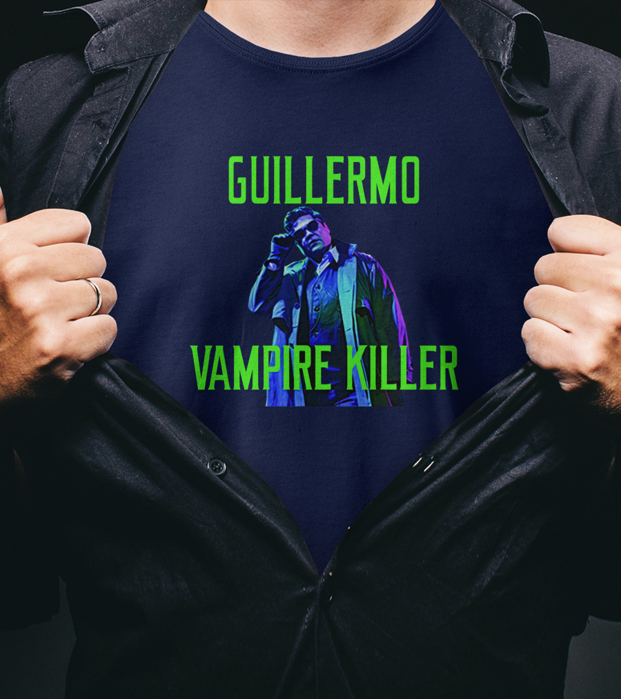 Guillermo Vampire Killer Harvey Guillen Neon Jacket Pose T-Shirt