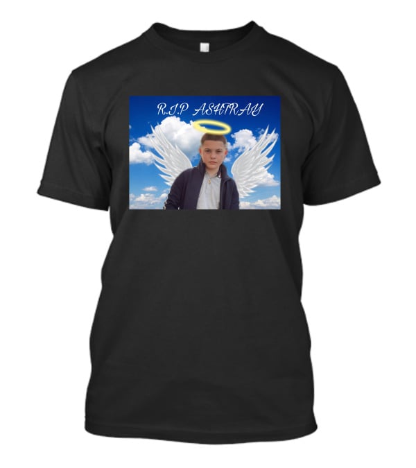 R.I.P. Ashtray Angel Wings Based Savage T-Shirt