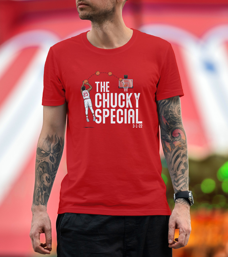 Chucky Hepburn The Chucky Special Basketball Shot 3-1-22 The Players Trunk Merch T-Shirt