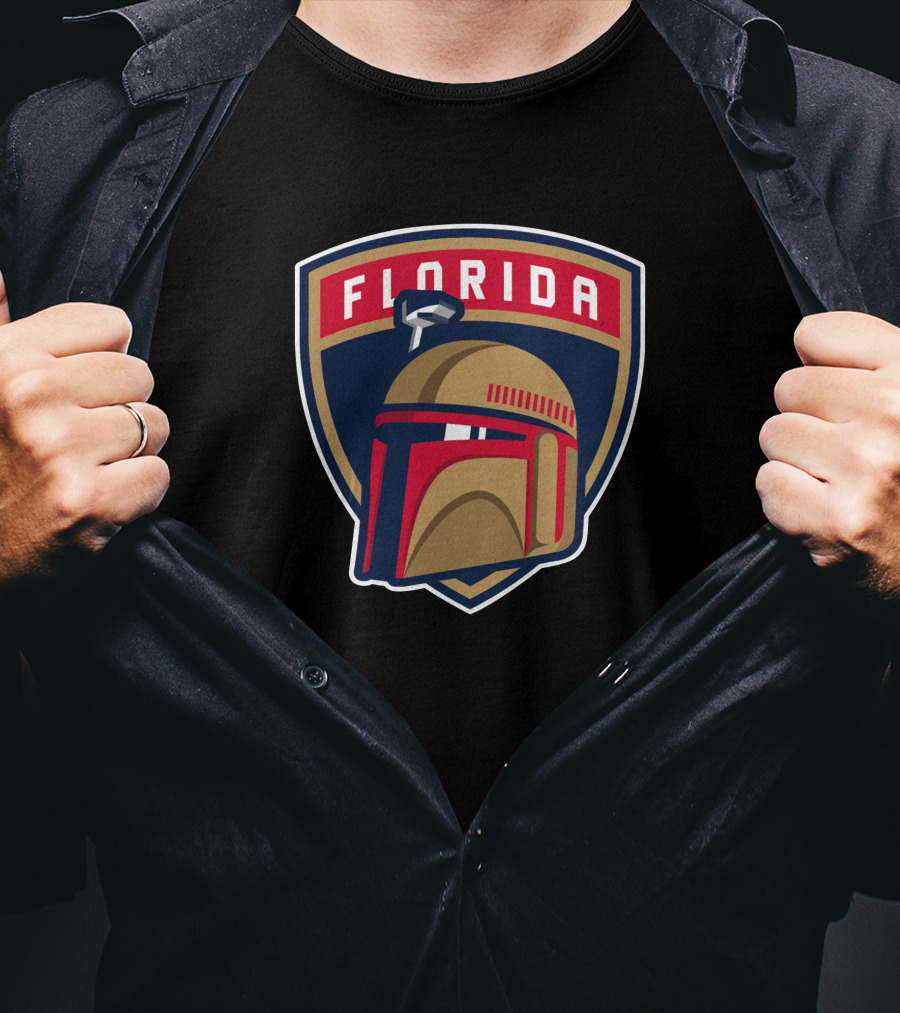 Boba Fett Florida Panthers Crossover T-Shirt