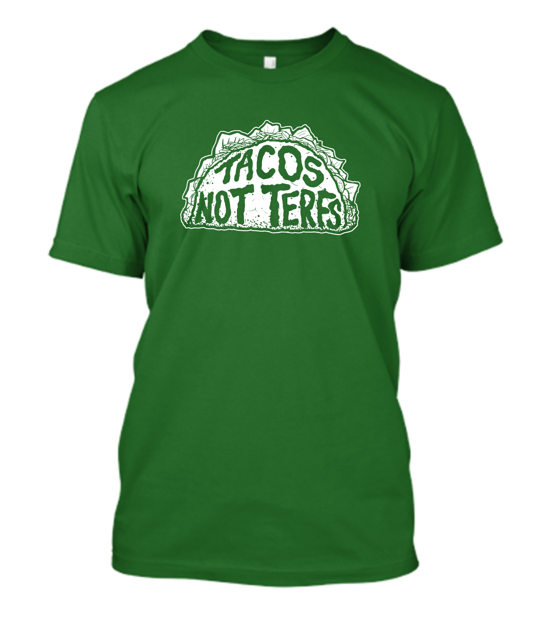 Dory Madness Tacos Not Terfs Green Background T-Shirt