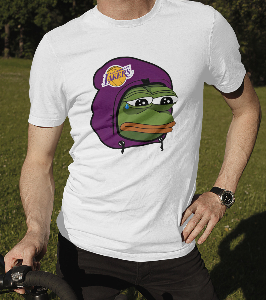Lakeshowyo Los Angeles Lakers Fan Sad Pepe T-Shirt