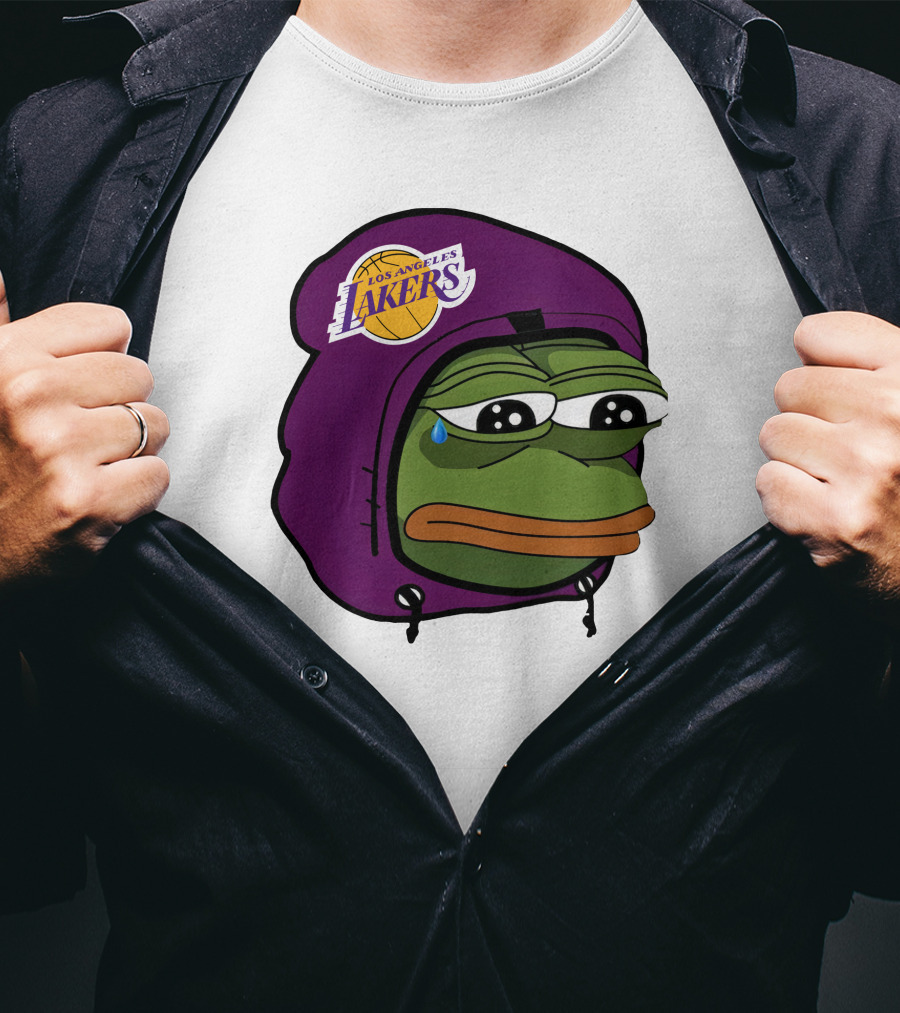 Lakeshowyo Los Angeles Lakers Fan Sad Pepe T-Shirt