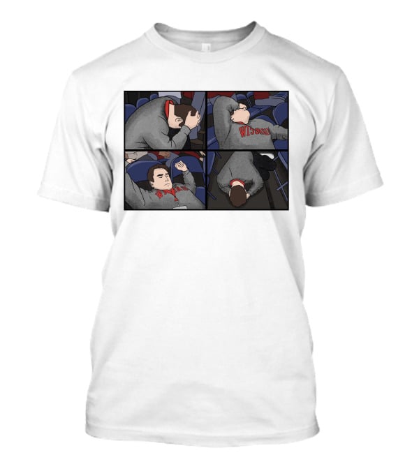 Wisconsin Sports Fan Meltdown Comic Strip Hank Lockwood T-Shirt