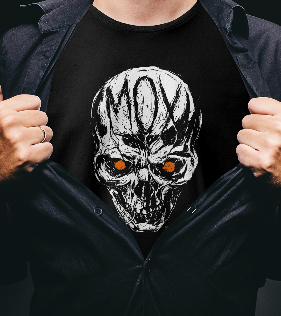 All Elite Wrestling AEW Jon Moxley MOX Skull Art Merch T-Shirt