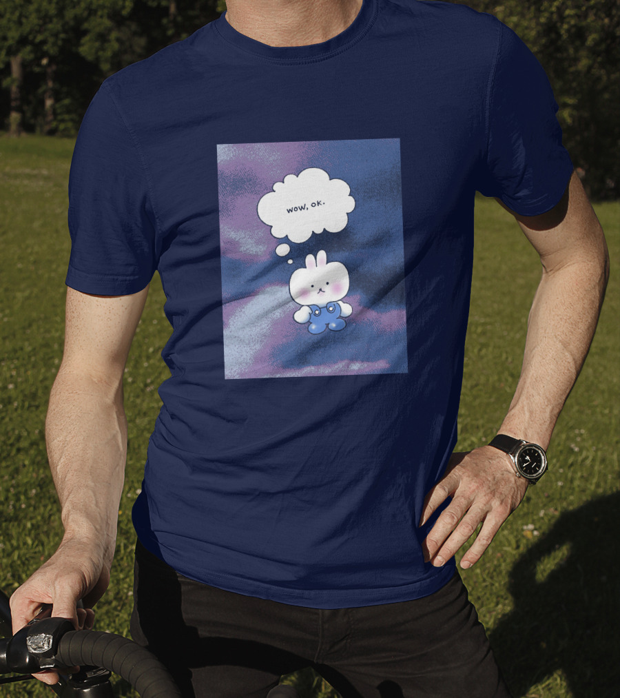 The Yetee Merch Wow Ok Thought Bubble Character T-Shirt