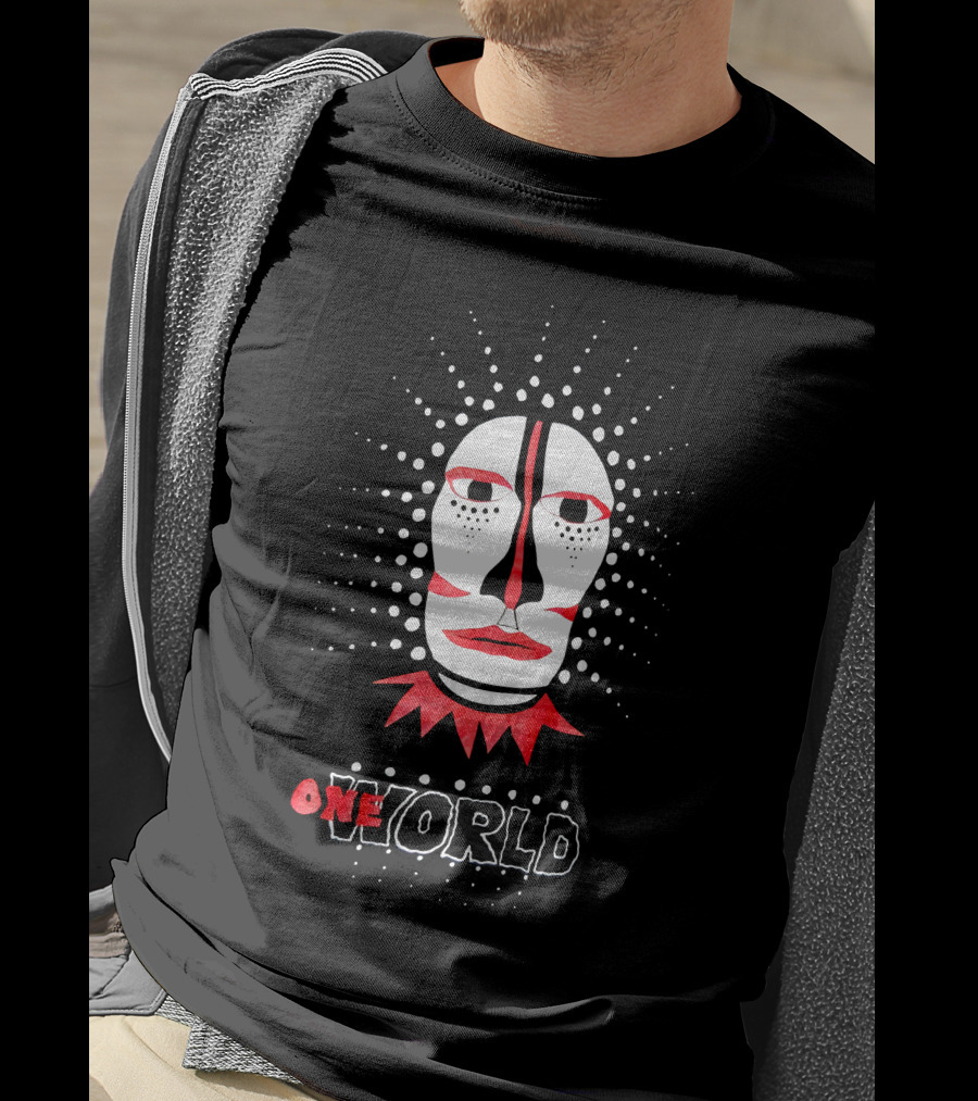 90s Johnny Clegg Savuka One World Face T-Shirt