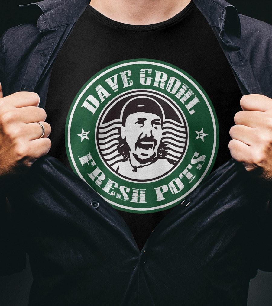 Dave Grohl Fresh Pots Coffee T-Shirt