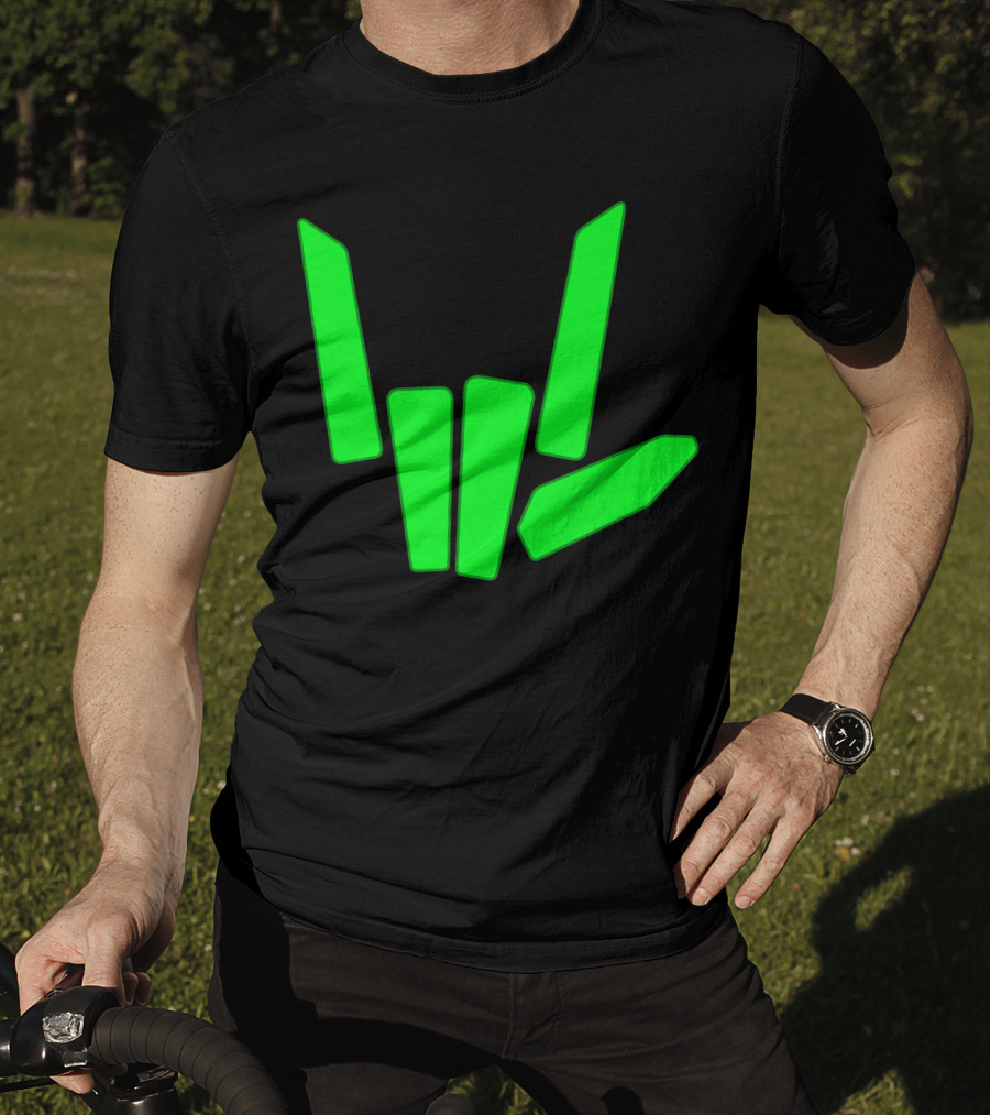 Original Share The Love Green Hand Sign Gesture T-Shirt