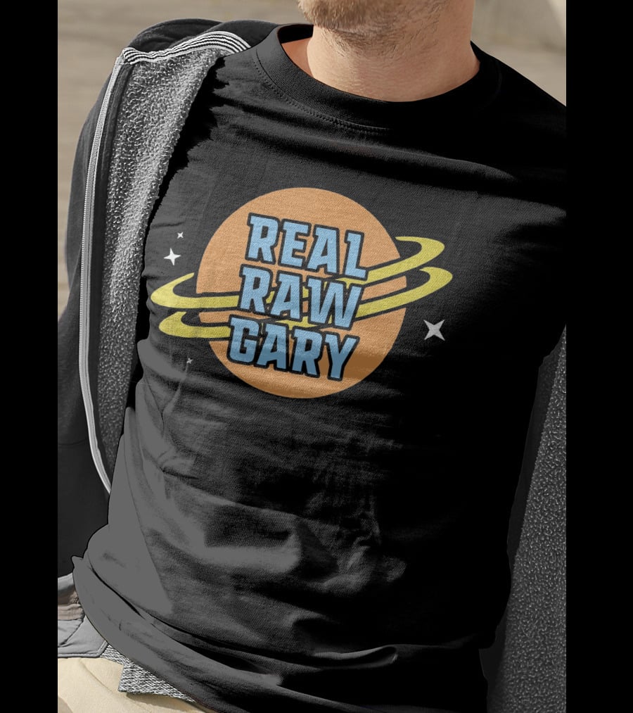Real Raw Gary Saturn Space Rings T-Shirt