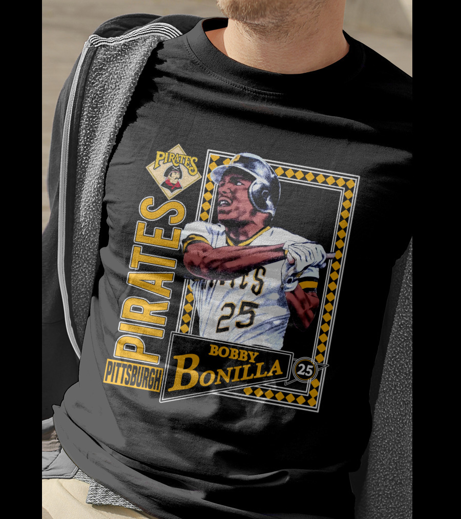 Pittsburgh Pirates Bobby Bonilla 25 Vintage 1991 Baseball T-Shirt