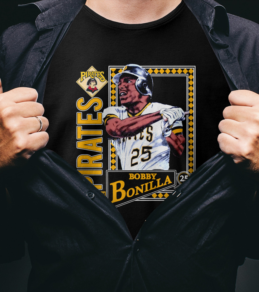 Pittsburgh Pirates Bobby Bonilla 25 Vintage 1991 Baseball T-Shirt