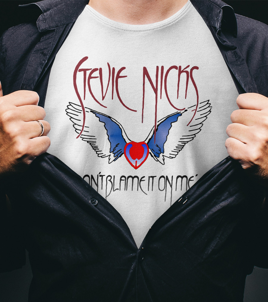 Stevie Nicks Don't Blame It On Me Winged Heart Design Vintage 1983 Wild Heart Tour T-Shirt