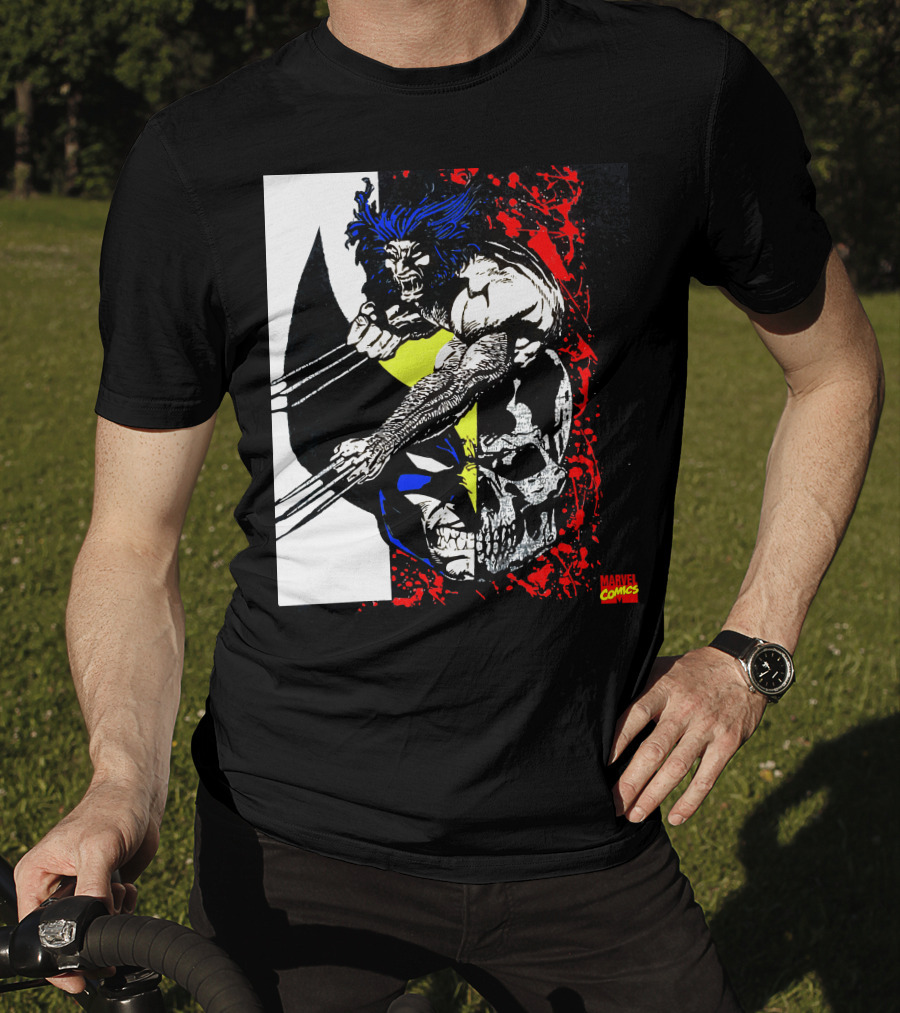 Vtg. Wolverine 1993 Marvel Comics X-Men Claws Red Skull T-Shirt